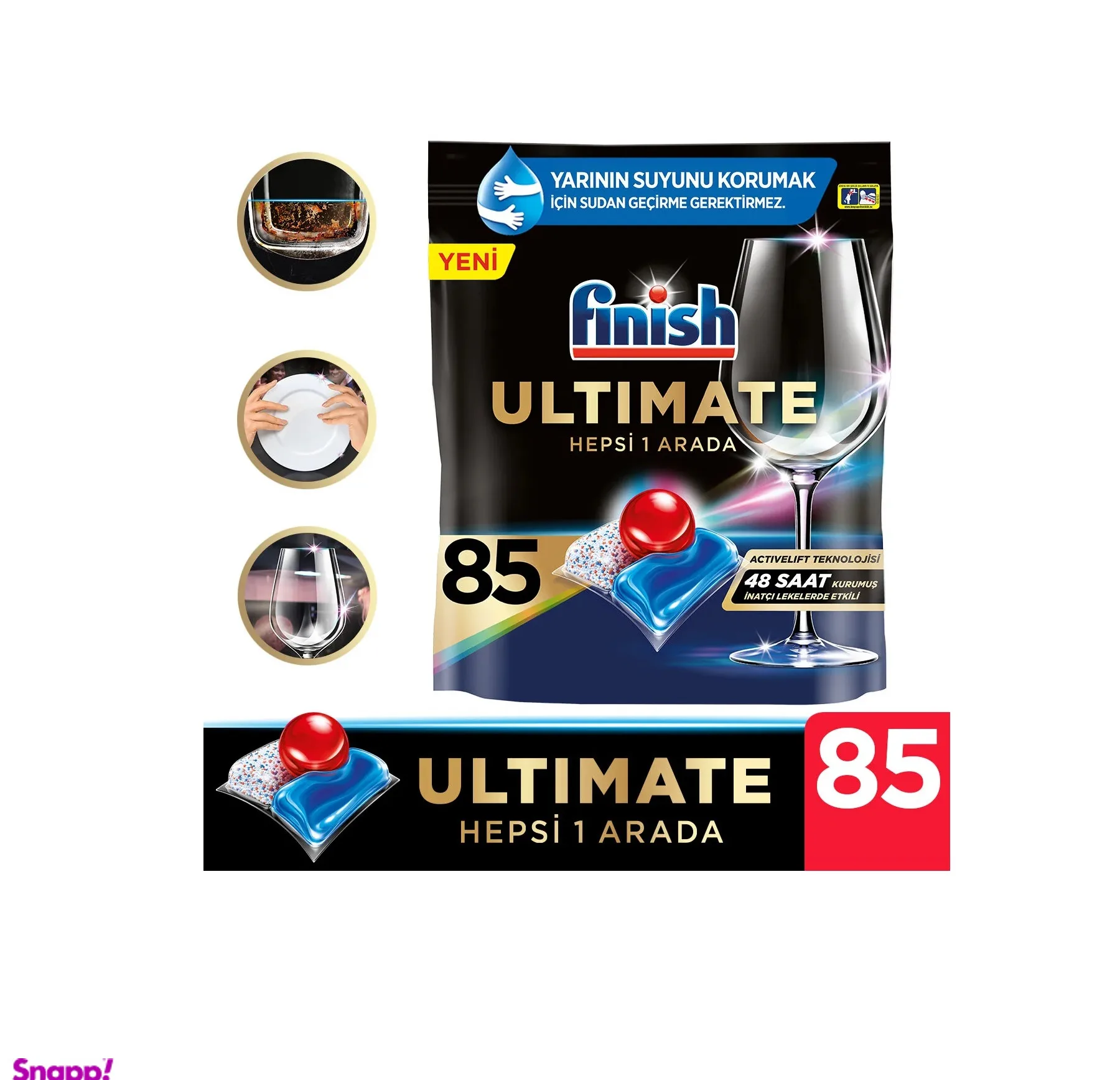 قرص ماشین ظرفشویی فینیش مدل Quantum Ultimate بسته 85 عددی
