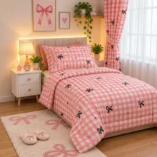 سرویس خواب یکنفره 4 تکه مدل Checkered-196