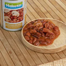 کنسرو لوبیا چیتی با قارچ مکنزی وزن 380 گرم
