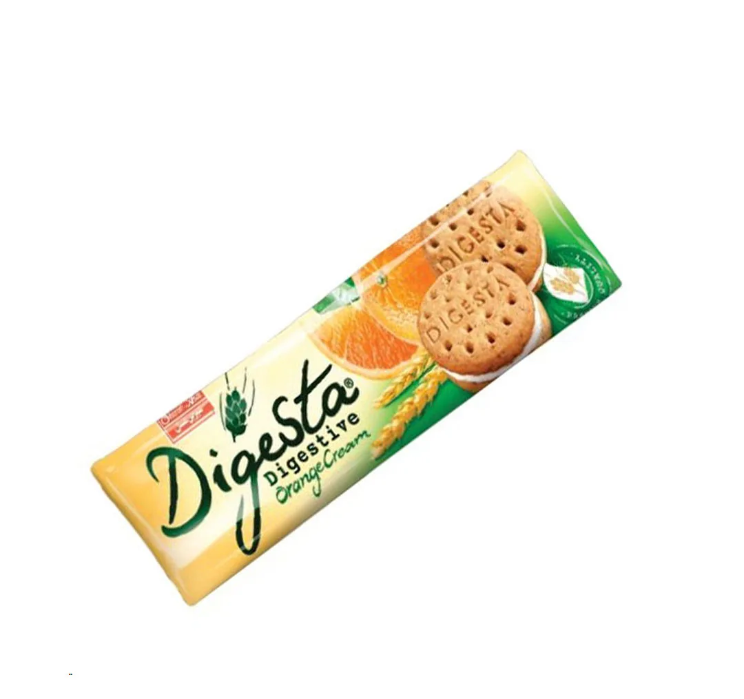 بیسکویت سبوس دار کرم پرتقالی شیرین عسل وزن 100 گرم