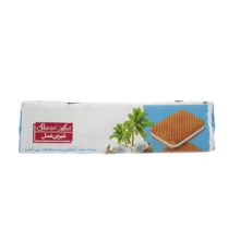 بیسکویت کرم دار با طعم نارگیل شیرین عسل وزن 120 گرم