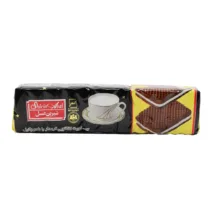 بیسکویت کرم دار با طعم کاکائو شیرین عسل وزن 120 گرم