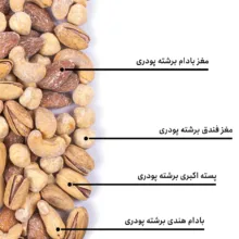 مخلوط آجیل برشته پودری بارجیل