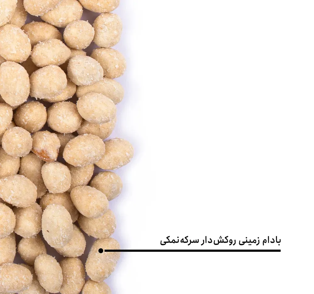 مغز بادام زمینی روکش دار سرکه نمکی بارجیل
