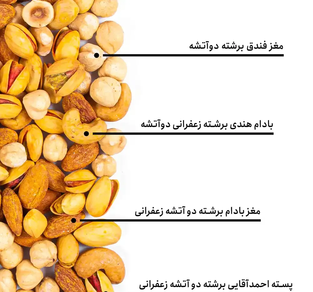 مخلوط آجیل برشته دوآتشه بارجیل