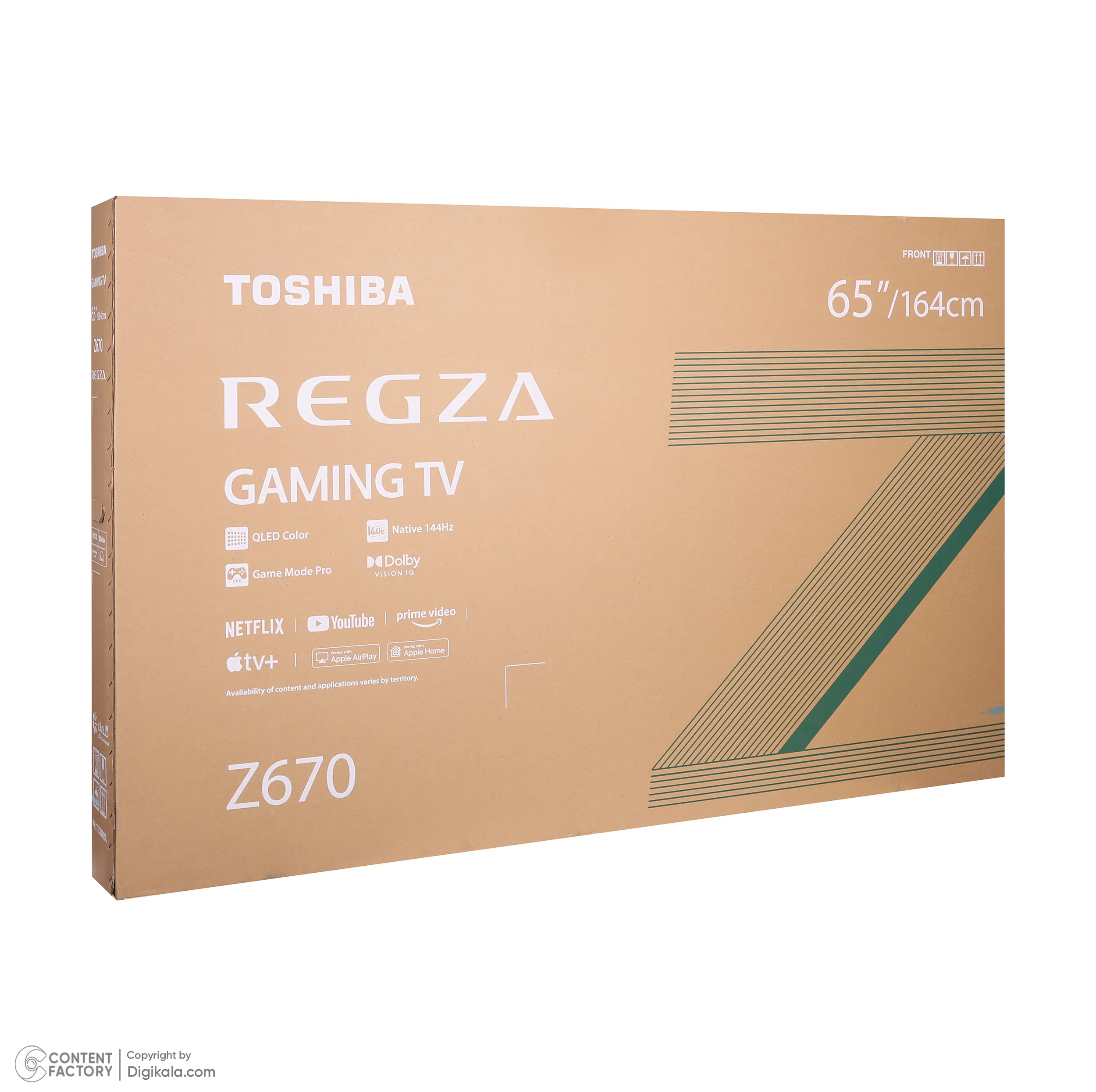 تلویزیون 65 اینچ کیو ال ای دی هوشمند توشیبا مدل 65Z670RP