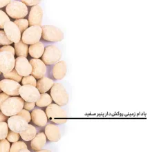 مغز بادام زمینی روکش دار پنیر سفید بارجیل