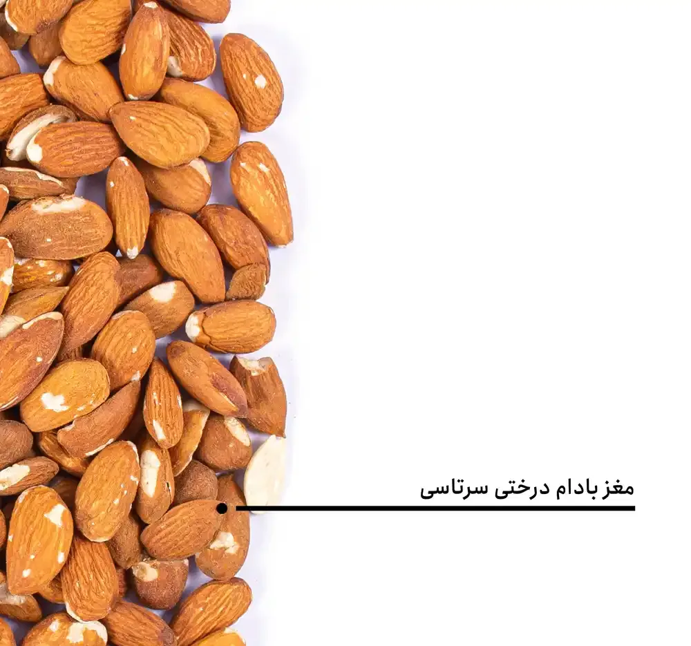 مغز بادام درختی خرد شده بارجیل