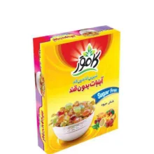 آب نبات شش میوه بدون قند کامور وزن 110 گرم