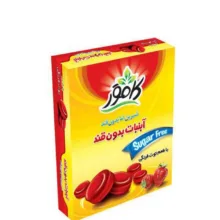 آب نبات توت فرنگی بدون قند کامور وزن 130 گرم