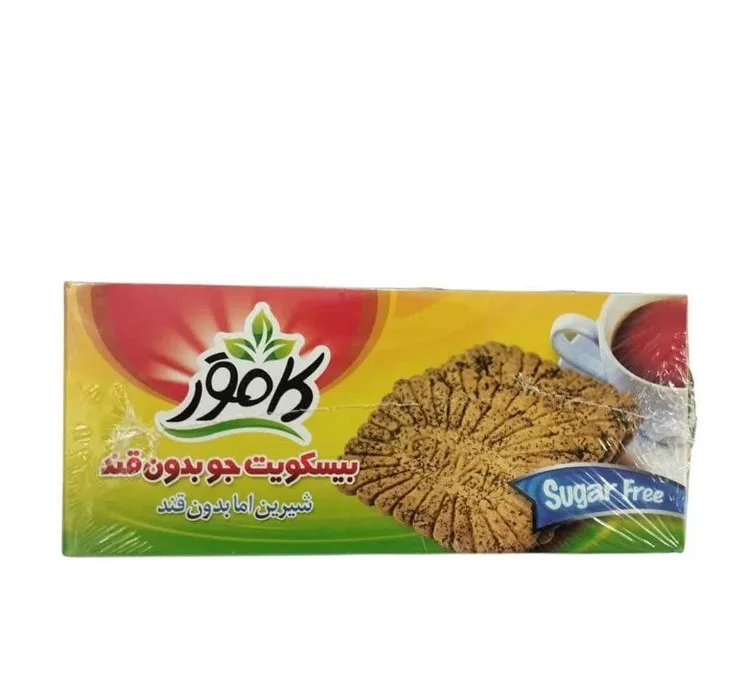 بیسکویت جو بدون قند کامور وزن 360 گرم