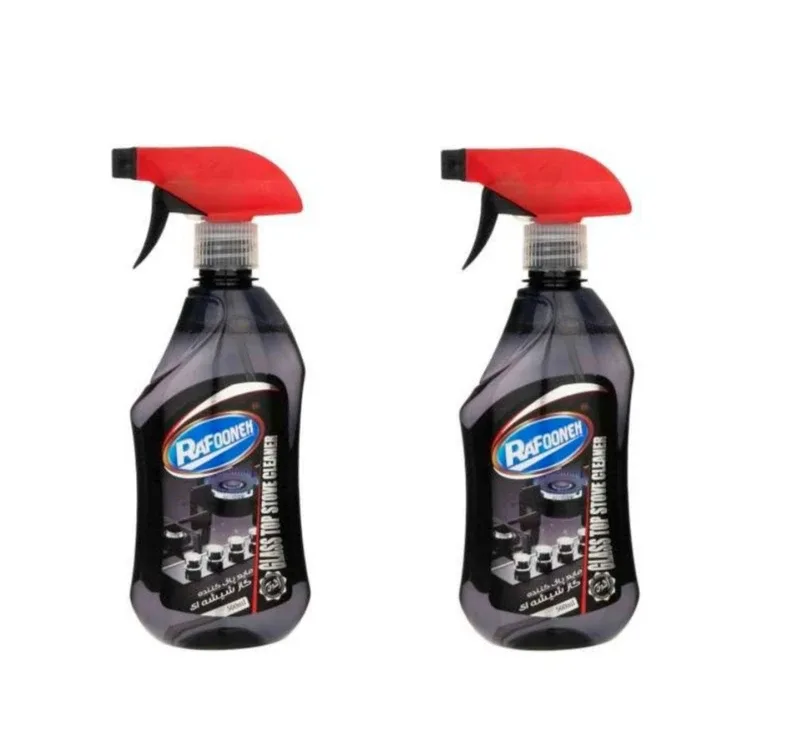 گاز پاک کن رافونه مدل شیشه ای حجم 500 میلی لیتر مجموعه 2 عددی