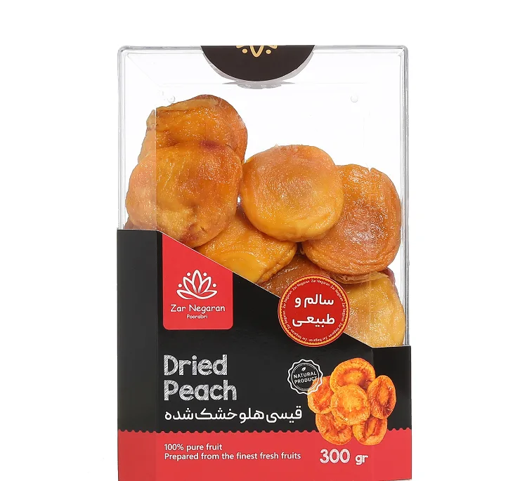 میوه خشک قیسی هلو زرنگاران وزن 300 گرم