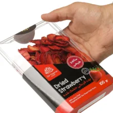 میوه خشک توت فرنگی زرنگاران وزن 100 گرم