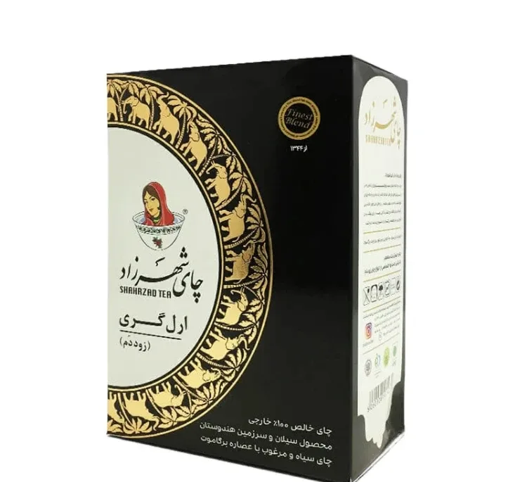 چای سیاه ارل گری زود دم شهرزاد وزن 400 گرم