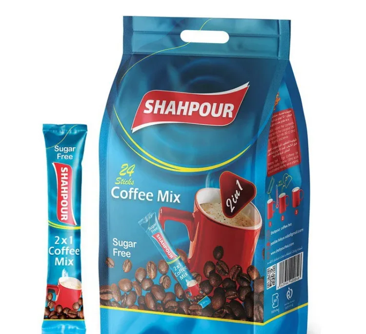 کافی میکس رژیمی 1×2 شاهپور بسته 24 عددی