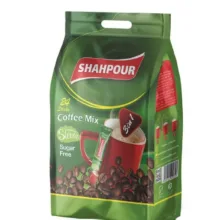 کافی میکس با شیرین کننده استویا 3×1 شاهپور بسته 24 عددی