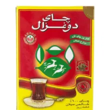 چای شکسته دو غزال مدل ساده وزن 100 گرم