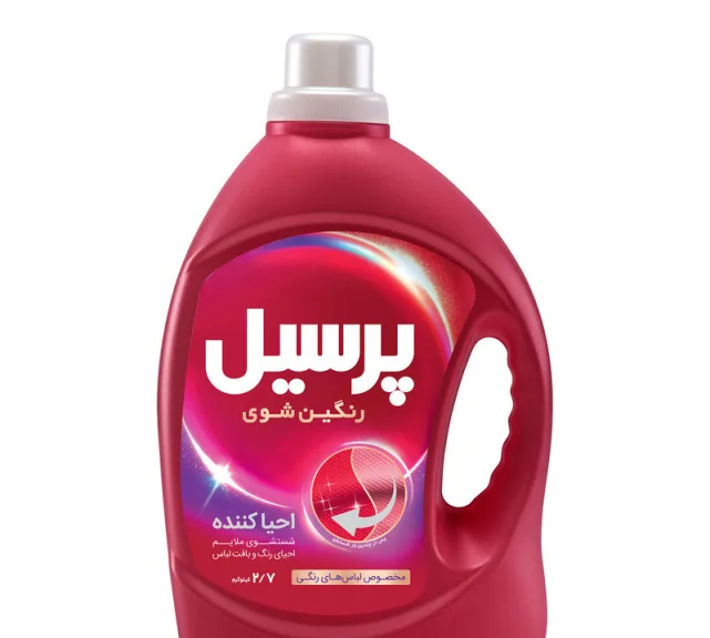 مایع ماشین لباسشویی پرسیل مدل احیا کننده رنگین شوی وزن 2700 گرم