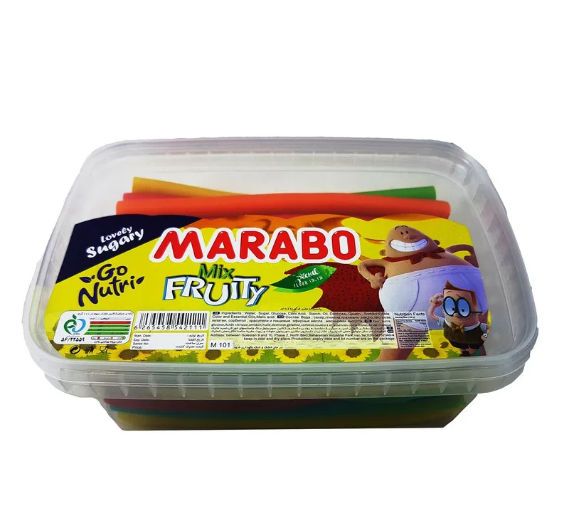 پاستیل مدادی چند میوه مارابو مقدار 900 گرم