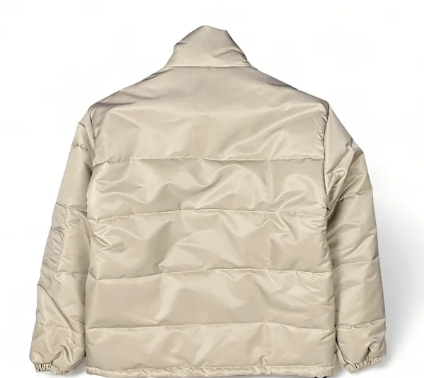 کاپشن مردانه طرح North Face کد k7 رنگ کرم