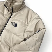کاپشن مردانه طرح North Face کد k7 رنگ کرم