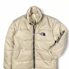 کاپشن مردانه طرح North Face کد k7 رنگ کرم
