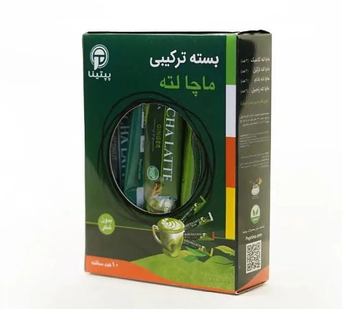 بسته ترکیبی ماچا لته پپتینا بسته 10 عددی