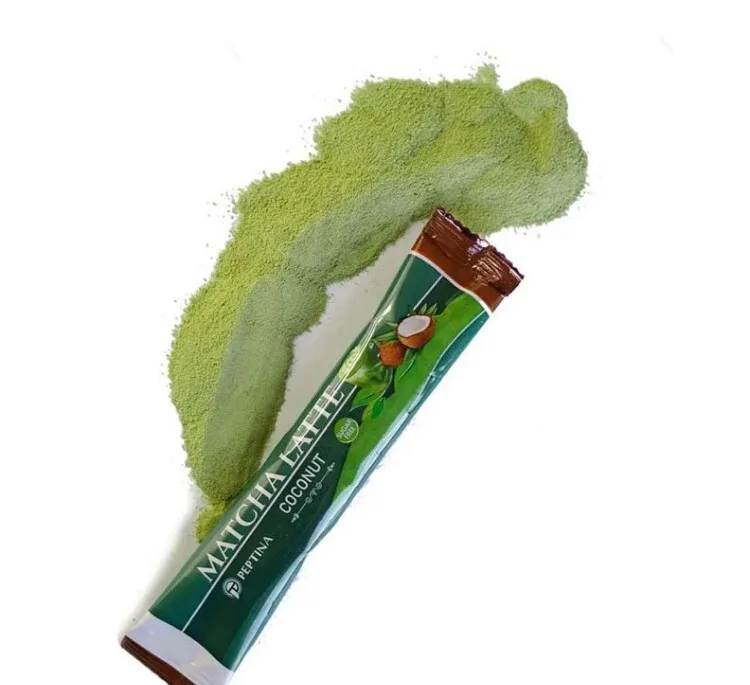 ماچا لته با پودر شیر نارگیل پپتینا بسته ۱۰ عددی
