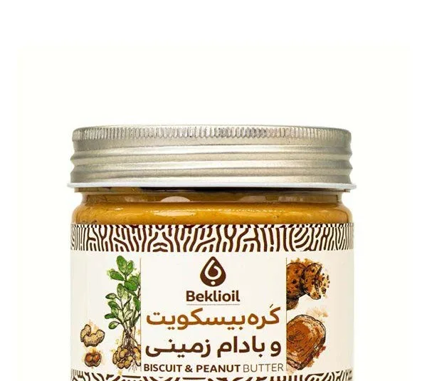 کره بادام زمینی و بیسکوییت بکلی وزن 300 گرم