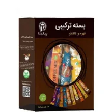 بسته ترکیبی قهوه و کاکائو بدون شکر پپتینا بسته 10 عددی