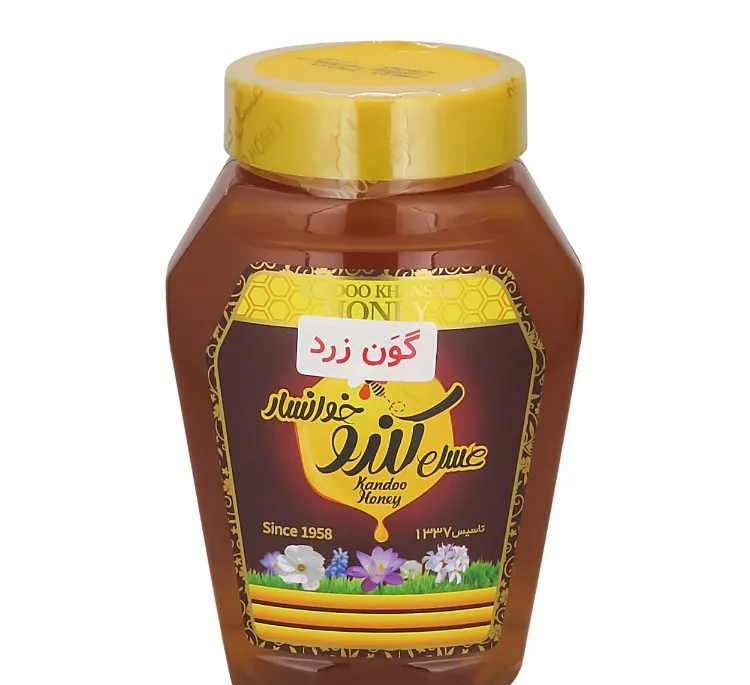 عسل گون زرد کندو خوانسار وزن 1050 گرم