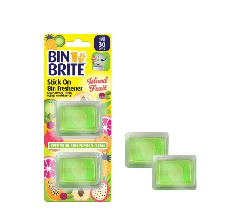 خوشبو کننده سطل زباله Bin Brite با رایحه Island Fruit بسته 2 عددی