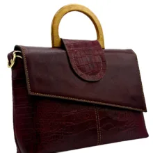 کیف چرم طبیعی زنانه کروکو مدل fateh 138