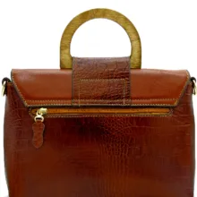 کیف چرم طبیعی زنانه کروکو مدل fateh 138