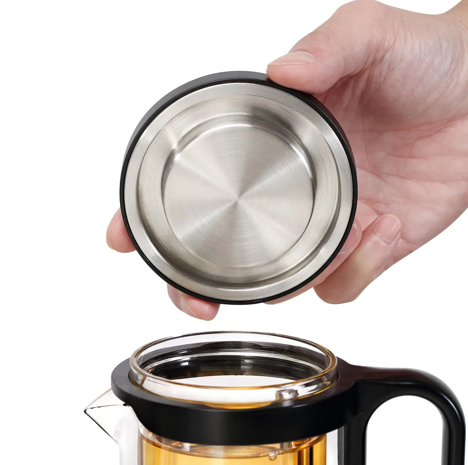 فرنچ پرس کاراجا مدل Brewy Tea Borosilikat Cam گنجایش ۵۰۰ میلی لیتر