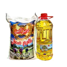 پک برنج طارم محلی فریدونکنار 4/5 کیلویی و روغن سرخ کردنی 3 لیتری ویسپو