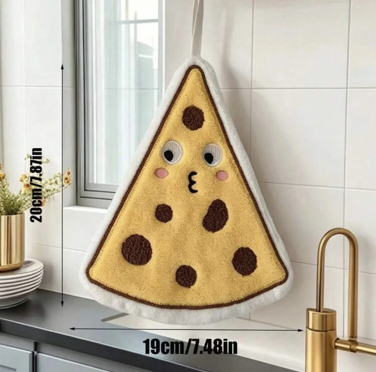 حوله آشپزخانه پنبه ای مدل Cheese set بسته ۲ عددی