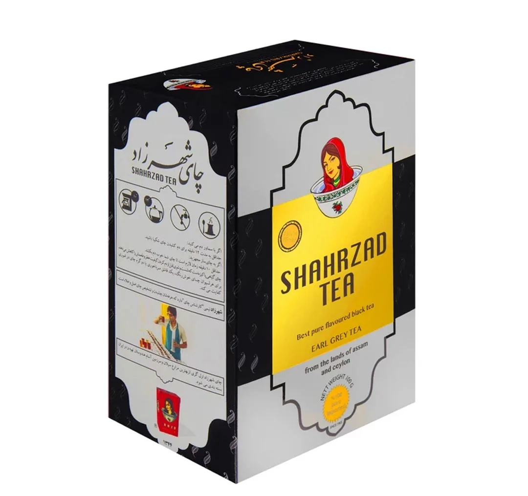 چای سیاه ارل گری شهرزاد وزن 100 گرم