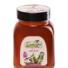 عسل طبیعی چهل گیاه و گون رویال کندو کوهرنگ وزن 900 گرم بسته 2 عددی