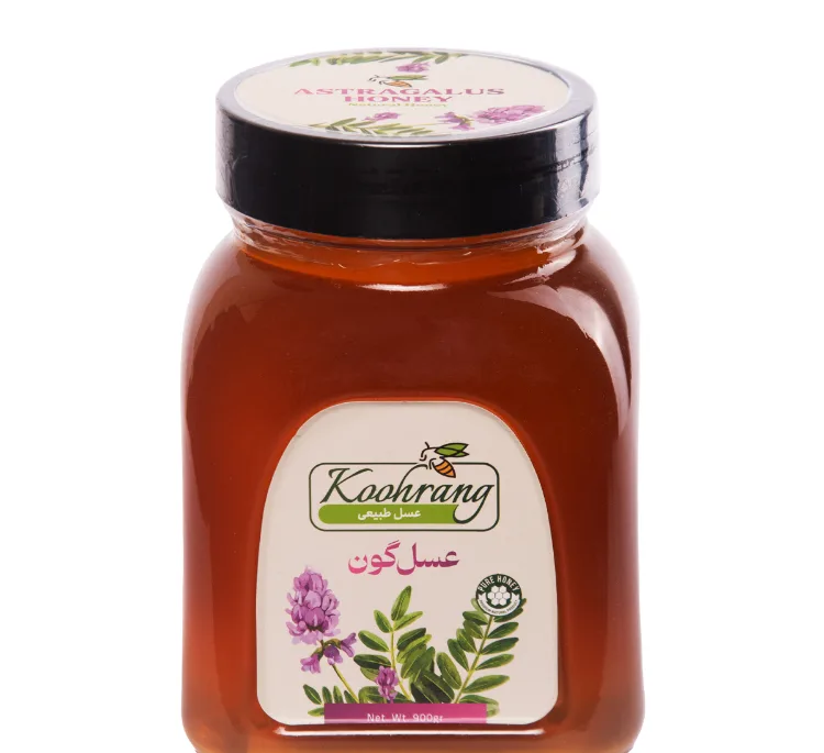 عسل طبیعی چهل گیاه و گون رویال کندو کوهرنگ وزن 900 گرم بسته 2 عددی