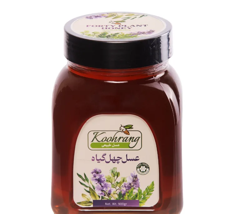 عسل طبیعی آویشن و چهل گیاه رویال کندو کوهرنگ وزن 900 گرم بسته 2 عددی