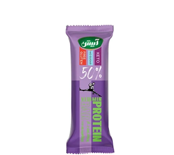 کتو پروتئین بار 50% آبیش وزن 25 گرم