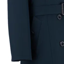 بارانی زنانه السانا مدل جیانا کد 229837 رنگ آبی نفتی