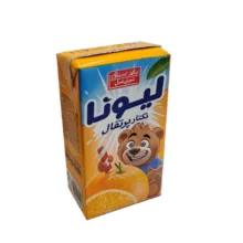 نکتار پرتقال لیونا شیرین عسل حجم  125 میلی لیتر بسته 32 عددی