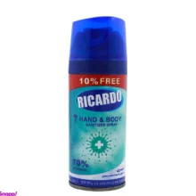 اسپری ضدعفونی کننده دست و بدن ریکاردو (Ricardo) مدل Fast حجم 150 میلی‌لیتر