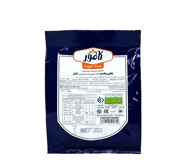 کافی میکس رژیمی و بدون قند کامور بسته 24 عددی