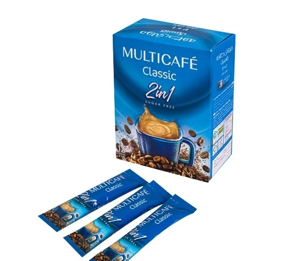 کافی میکس 2×1 بدون شکر مولتی کافه بسته 12 عددی