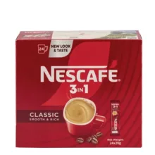 پودر مخلوط قهوه فوری 3×1 کلاسیک نسکافه وزن 20 گرم بسته 24 عددی