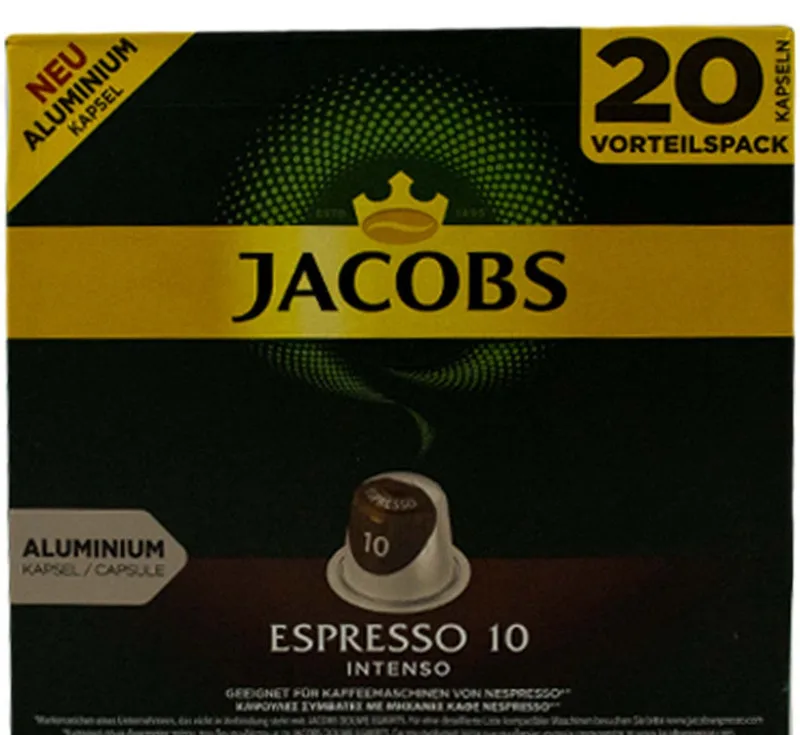 کپسول قهوه جاکوبز مدل Espresso Intenso بسته 20 عددی